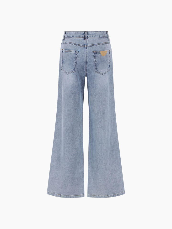 Blue flared jeans - sisley k women - Blue | Sisley K image number 2
